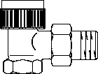 Термостатический вентиль Oventrop серии „A“ DN 32, PN 10, угловой , арт. 1181010