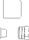 Присоед. набор со стяжными кольцами для серии "E", 1/2"x15мм, антрацит Артикул №: 1169493
