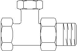 "Combi 2" вентиль на обр. подводку Oventrop Ду15, 1/2", из латуни, проходной, никелир. арт. 1091162