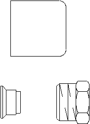 Присоед. набор со стяжными кольцами для серии "E", 1/2"x15мм, антрацит Артикул №: 1169493 