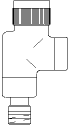 Серия "E" термостатический вентиль Ду15, 1/2", PN10, осевой,белый Артикул №: 1163262