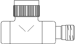 Серия "E" термостатический вентиль Ду15, 1/2", PN10, проходной,позолоч. Артикул №: 1163172