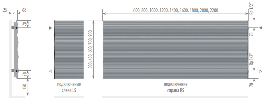 Горизонтальное исполнение