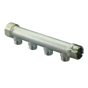 Коллектор Uponor S латунь 1" НР/ВР 2 x 1/2" НР, арт. 1014107