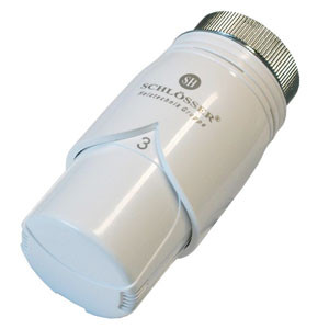 Термостатическая головка SCHLOSSER Dz Diamant Plus Белый-Белый, арт. 600100019